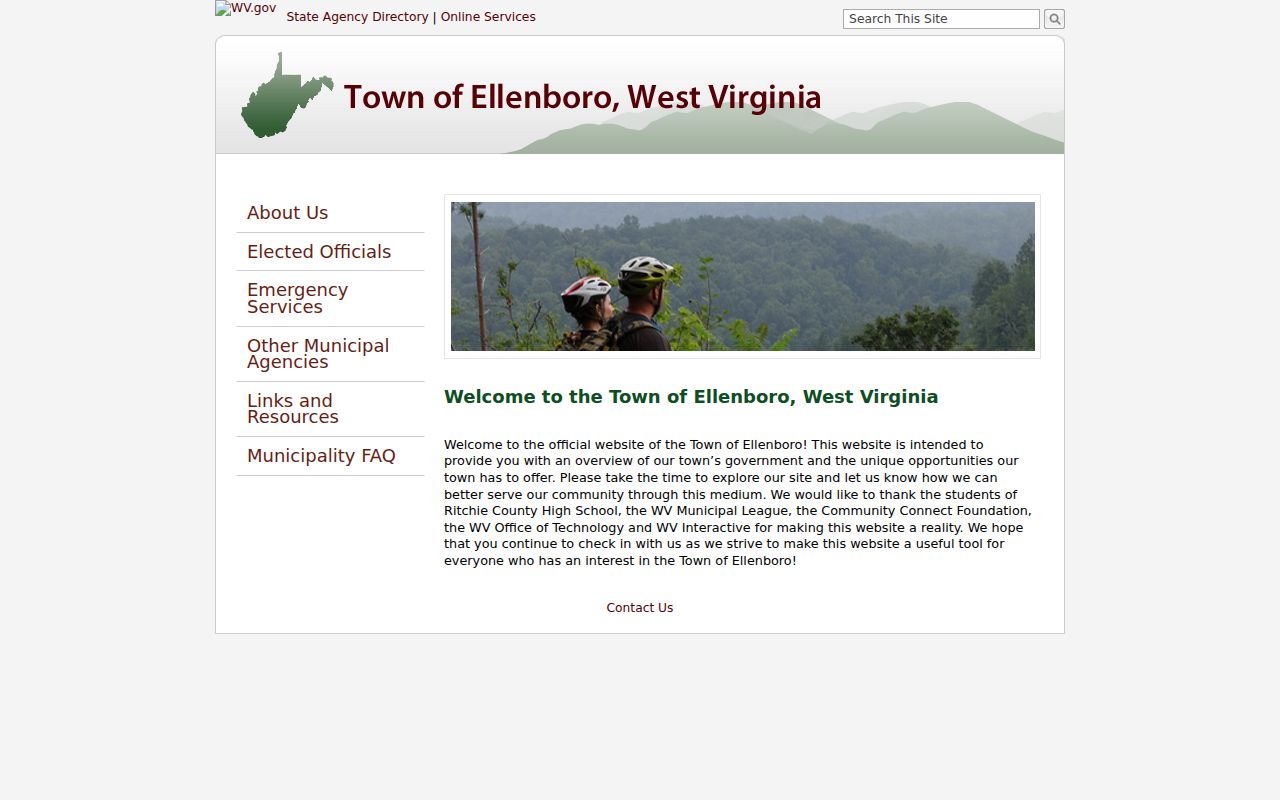 Official Ellenboro criminal records and town government page