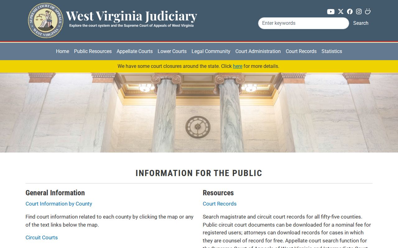 Ritchie County criminal court case access through WVPASS