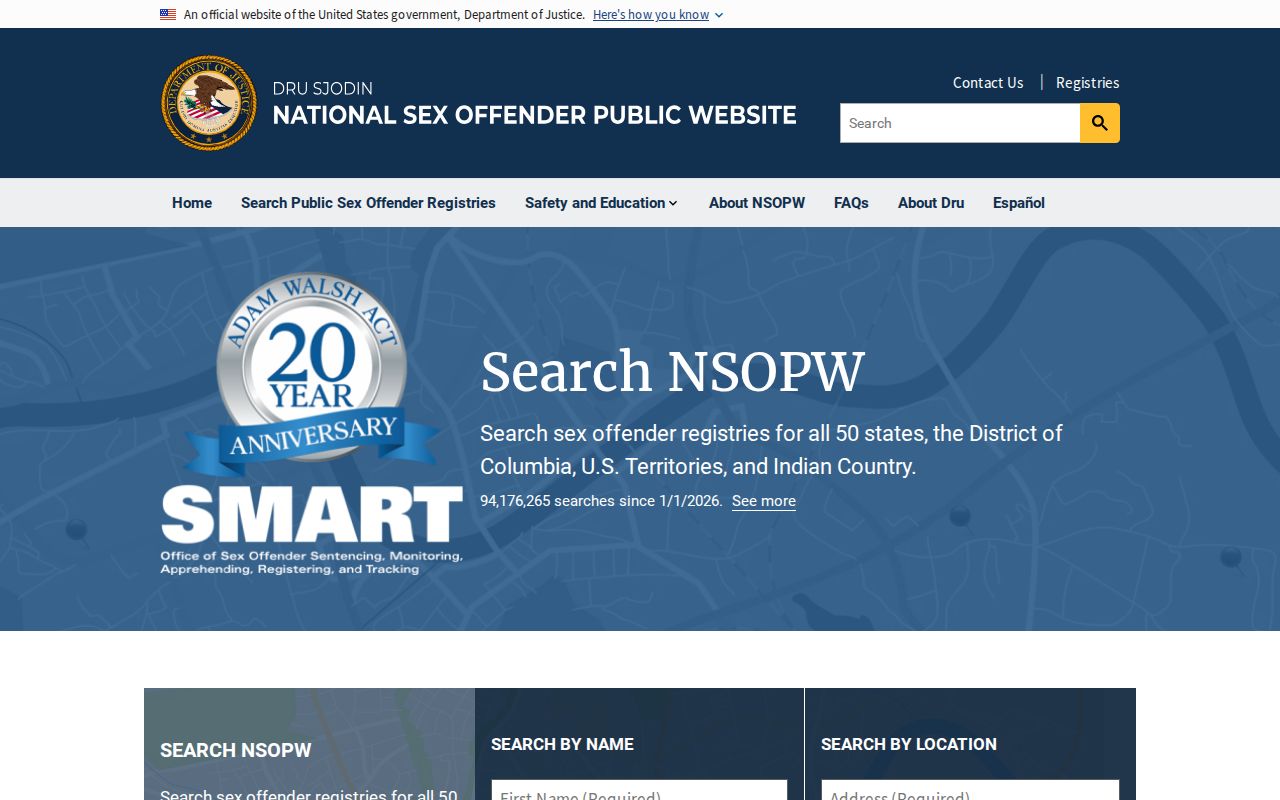 Ritchie County sex offender search supplemented by the national NSOPW registry