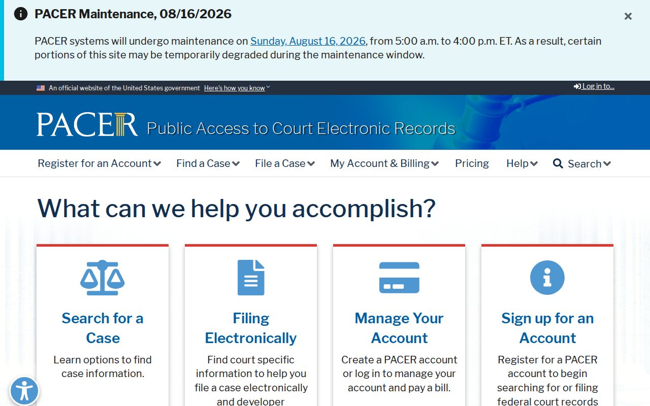 Ritchie County federal criminal record PACER search