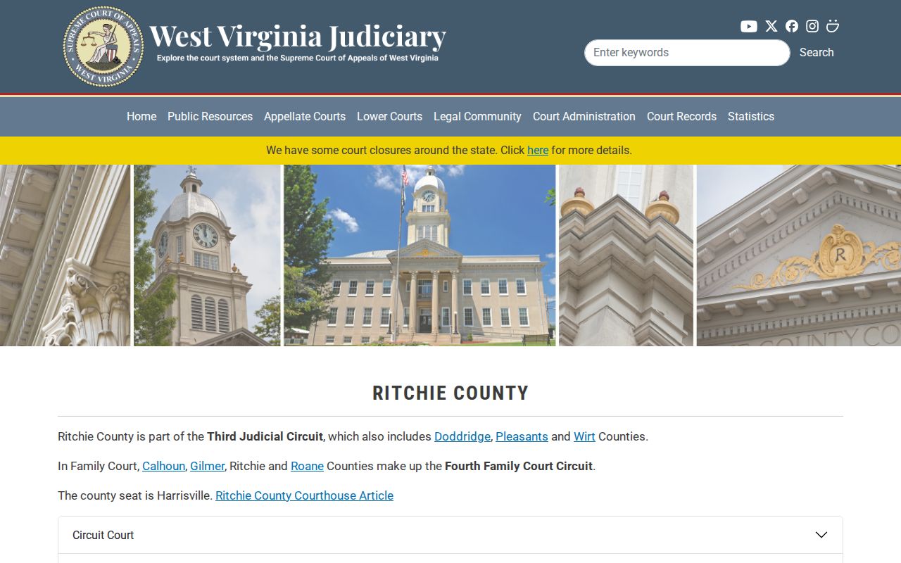 Ritchie County criminal court records office directory